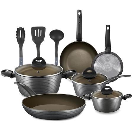 NUTRICHEF Home Kitchen Cookware Set (12-Piece) NCCW12S